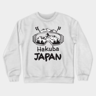 Skiing In Hakuba Japan Crewneck Sweatshirt